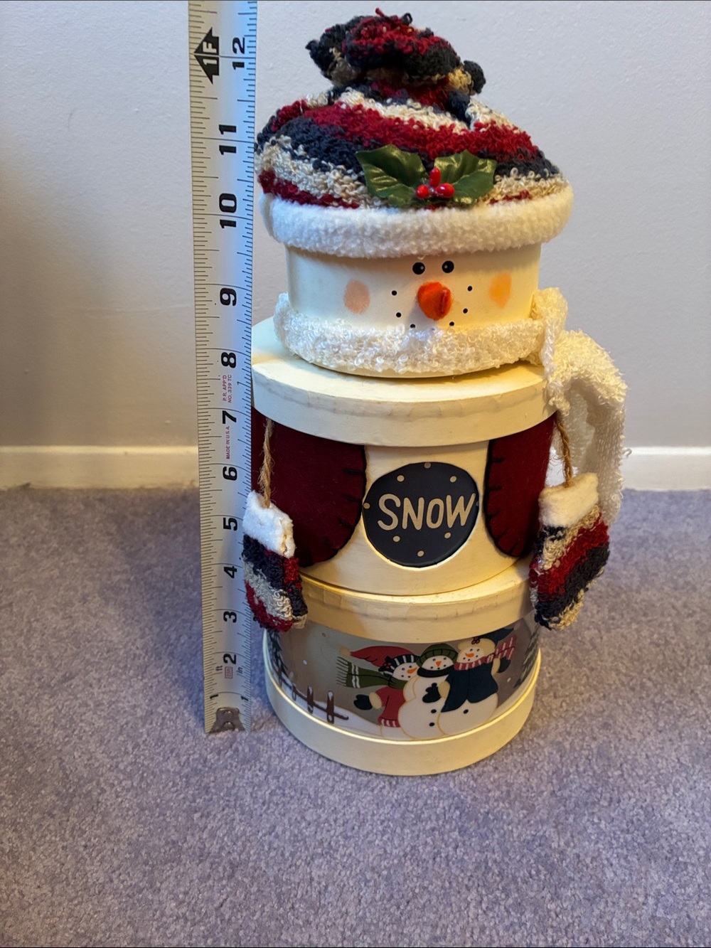 Festive Snowman Stackable Boxes - Picture 9 of 10